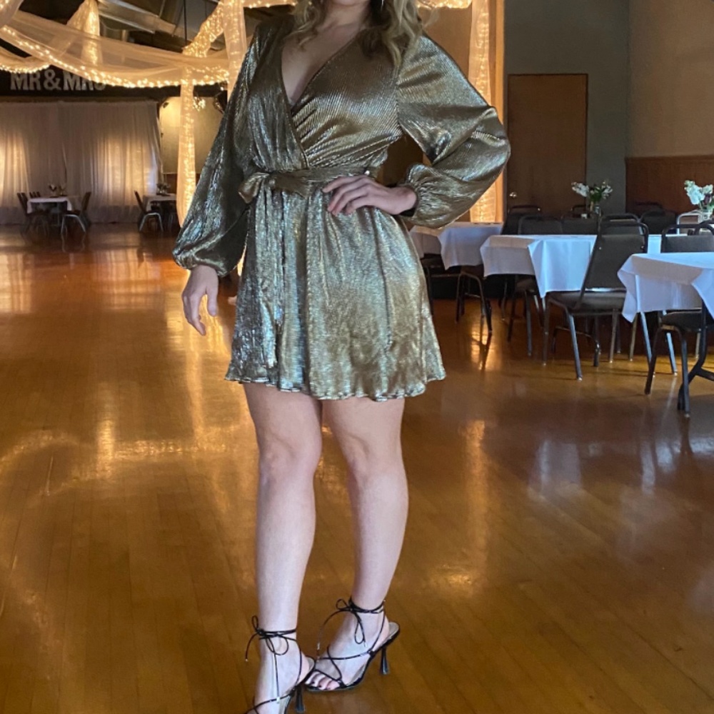Gold sparkle dress